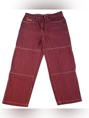 Empyre Relax Carpenter Pants Burgundy Size 32